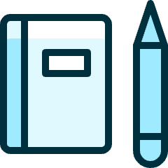 Content Notebook Pencil Icon from Ultimate Duotone Set