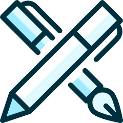 Content Pen Double Icon from Ultimate Duotone Set