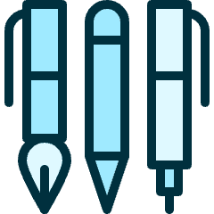 Content Pens Icon from Ultimate Duotone Set