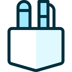 Content Pens Pocket Icon from Ultimate Duotone Set