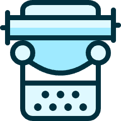 Content Typing Machine 2 Icon from Ultimate Duotone Set