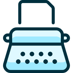 Content Typing Machine 3 Icon from Ultimate Duotone Set