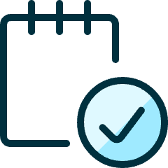 Notes Check Icon from Ultimate Duotone Set
