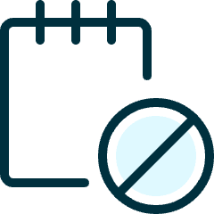 Notes Disable Icon from Ultimate Duotone Set