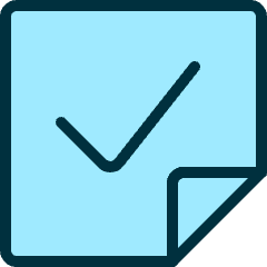 Notes Paper Approve Icon from Ultimate Duotone Set