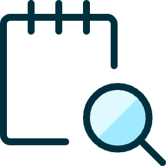 Notes Search Icon from Ultimate Duotone Set