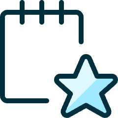 Notes Star Icon from Ultimate Duotone Set