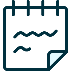 Notes Text Flip Icon from Ultimate Duotone Set