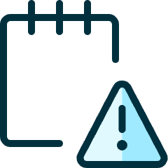 Notes Warning Icon from Ultimate Duotone Set