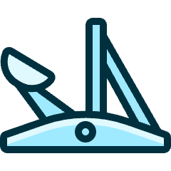 Antique Catapult 1 Icon from Ultimate Duotone Set