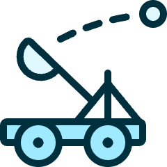 Antique Catapult Icon from Ultimate Duotone Set