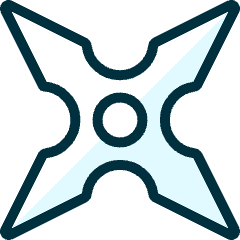 Antique Shuriken Icon from Ultimate Duotone Set