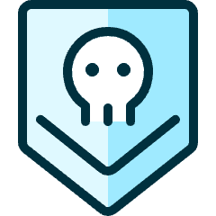 Army Badge Skull Icon from Ultimate Duotone Set