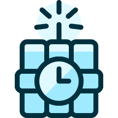 Bomb Explosive Icon from Ultimate Duotone Set