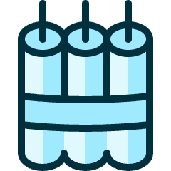 Bomb Explosive Belt Icon from Ultimate Duotone Set