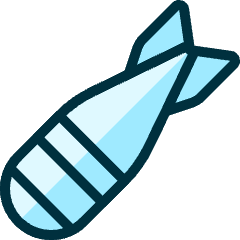Bomb Rocket Icon from Ultimate Duotone Set