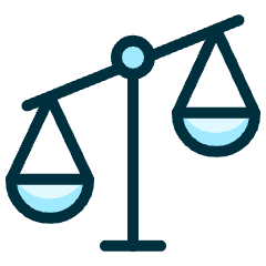 Legal Scale Unequal Icon from Ultimate Duotone Set