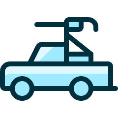 Modern Weapon Van Machine Gun Icon from Ultimate Duotone Set