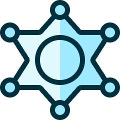 Police Badge Icon from Ultimate Duotone Set