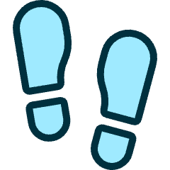 Police Footsteps Icon from Ultimate Duotone Set