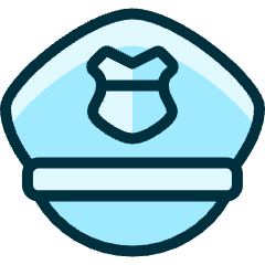 Police Hat Icon from Ultimate Duotone Set
