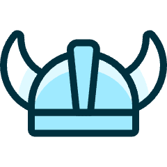 Protection Helmet Viking Icon from Ultimate Duotone Set
