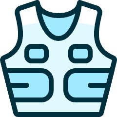Protection Vest Icon from Ultimate Duotone Set
