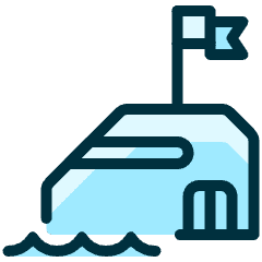 Protection Water Fortress Icon from Ultimate Duotone Set