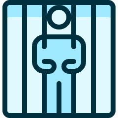 Punishment Prisoner Bars Icon from Ultimate Duotone Set
