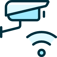 Surveillance Cctv Wifi Icon from Ultimate Duotone Set