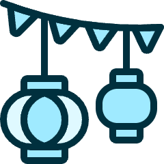 History Chinese Lantern Icon from Ultimate Duotone Set