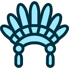 History Indian Feather Icon from Ultimate Duotone Set