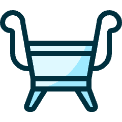 History Seat Icon from Ultimate Duotone Set