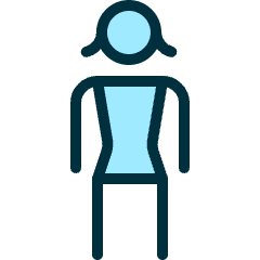 Primitive Symbols Woman 1 Icon from Ultimate Duotone Set