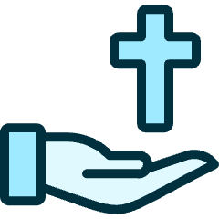 Religion Hand Icon from Ultimate Duotone Set