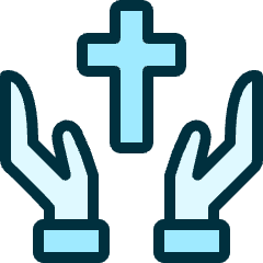Religion Hands 1 Icon from Ultimate Duotone Set