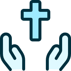 Religion Hands Icon from Ultimate Duotone Set