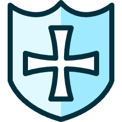 Religion Shield Icon from Ultimate Duotone Set