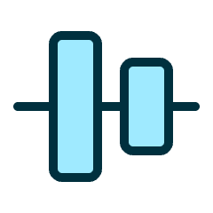 Align Middle Icon from Ultimate Duotone Set
