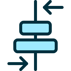 Align Middle Move Horizontal Icon from Ultimate Duotone Set