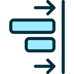 Align Right Move Icon from Ultimate Duotone Set