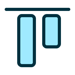 Align Top Icon from Ultimate Duotone Set