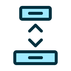Align Top Bottom Icon from Ultimate Duotone Set