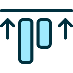 Align Top Move Icon from Ultimate Duotone Set