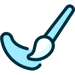 Color Brush Paint Icon from Ultimate Duotone Set