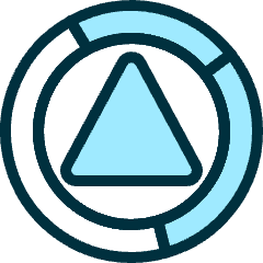 Color Triangle Icon from Ultimate Duotone Set