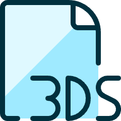 Design File 3ds 1 Icon from Ultimate Duotone Set