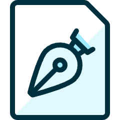 Design File Pen Icon from Ultimate Duotone Set