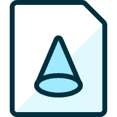 Design File Pyramid Icon from Ultimate Duotone Set