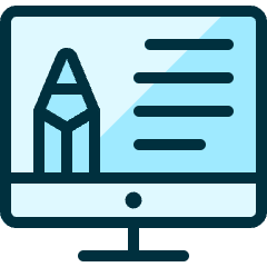 Design Monitor Pencil Icon from Ultimate Duotone Set